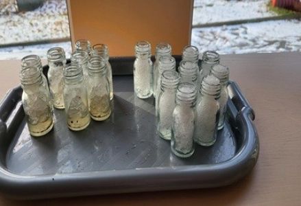 grupa dzieci przedszkolnych podczas zabaw badawczych ze śniegiem